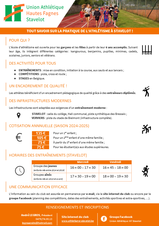 Informations 2024-2025